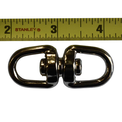 BZ 1/2" X 2 1/4" Nickel Plated Zinc Round Eye Double End Swivel (1 Pack)
