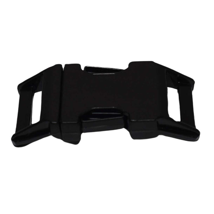 BZ 3/4 Inch Black Zinc Contoured Side Release Buckle (1 Pack) - Paracord Galaxy
