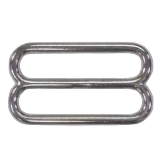 BZ 3/4" Nickel Plated Zinc Slides Buckle (1 Pack)