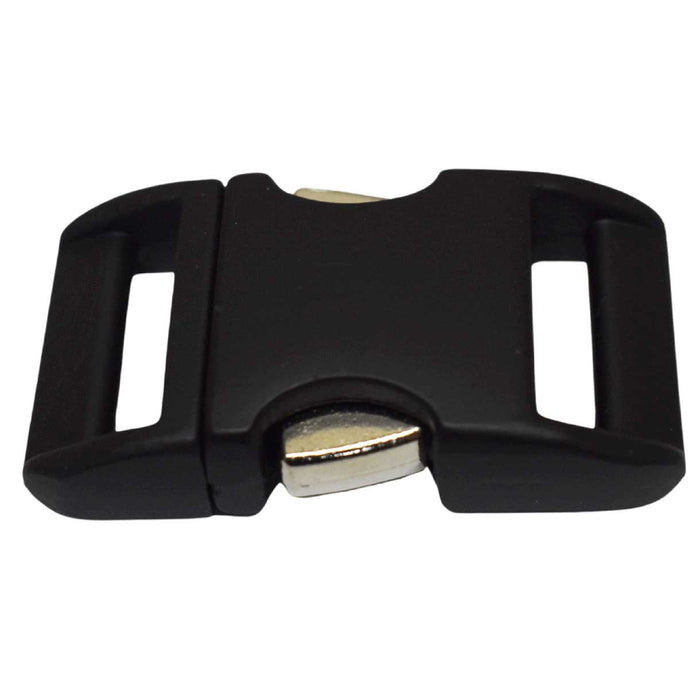 BZ 5/8 Inch Matte Black Aluminum Side Release Buckle (1 Pack) - Paracord Galaxy