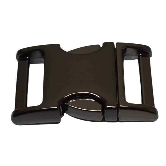BZ 5/8 Inch Nickel Plated Black Zinc Side Release Buckle (1 Pack) - Paracord Galaxy