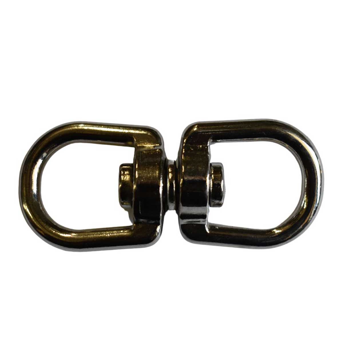 BZ 5/8" X 2 1/2" Nickel Plated Zinc Round Eye Double End Swivel (1 Pack)