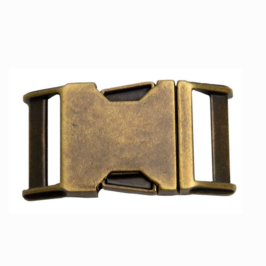 BZ Antique Brass Plated Finish 5/8" Side Release Buckle (1 Pack)