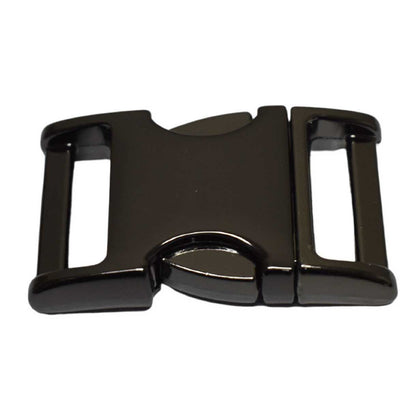 BZ High Polish Black 3/4" Nickel Plated Zinc Side Release Buckle (1 Pack)