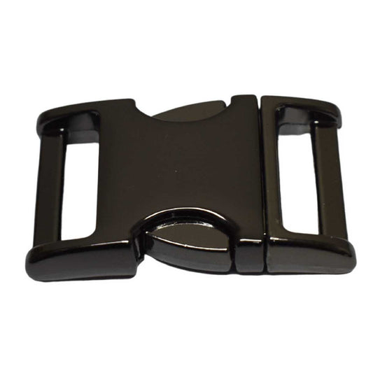BZ High Polish Black 3/4" Nickel Plated Zinc Side Release Buckle (1 Pack)