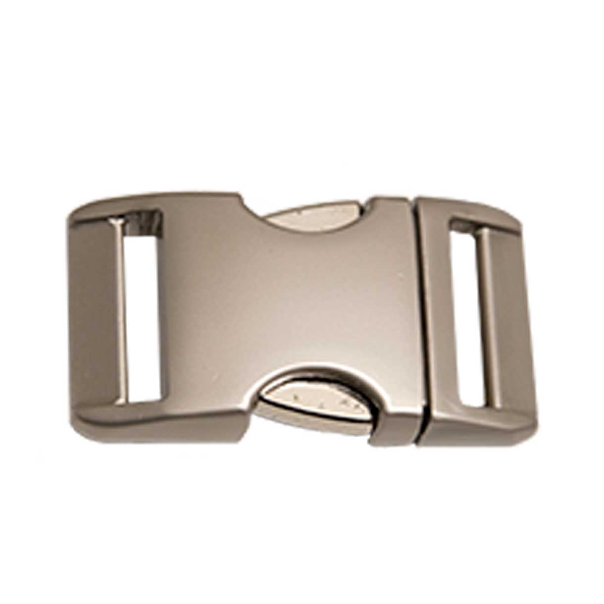 BZ Satin Silver 5/8" Aluminum Side Release Buckle (1 Pack)