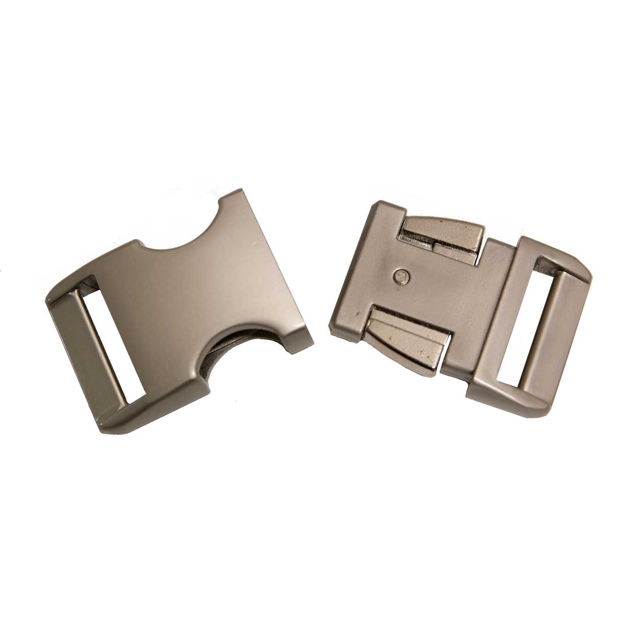 BZ Satin Silver 5/8" Aluminum Side Release Buckle (1 Pack)