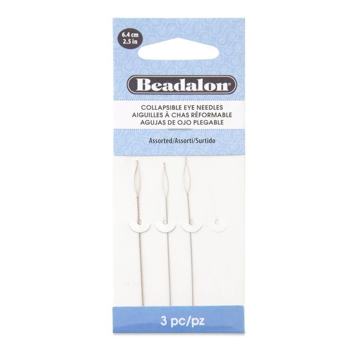 Collapsible Eye Beading Needles Variety 3 Pack - Paracord Galaxy