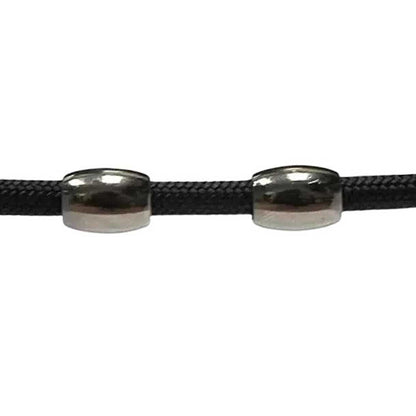 Dark Silver Barrel Bead (10 Pack)