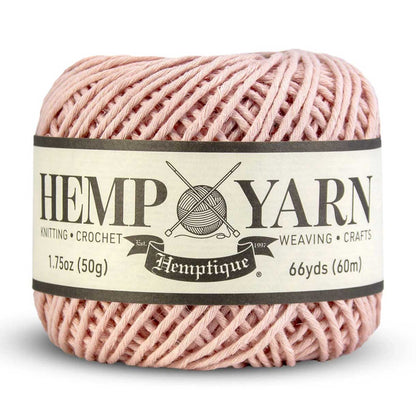 Dusty Pink Yarn Cotton and Hemp 1 Ball Total 60 m (66 yd)