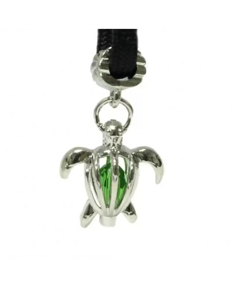 Emerald Green Crystal Sea Turtle Charm (1 Pack) - Paracord Galaxy