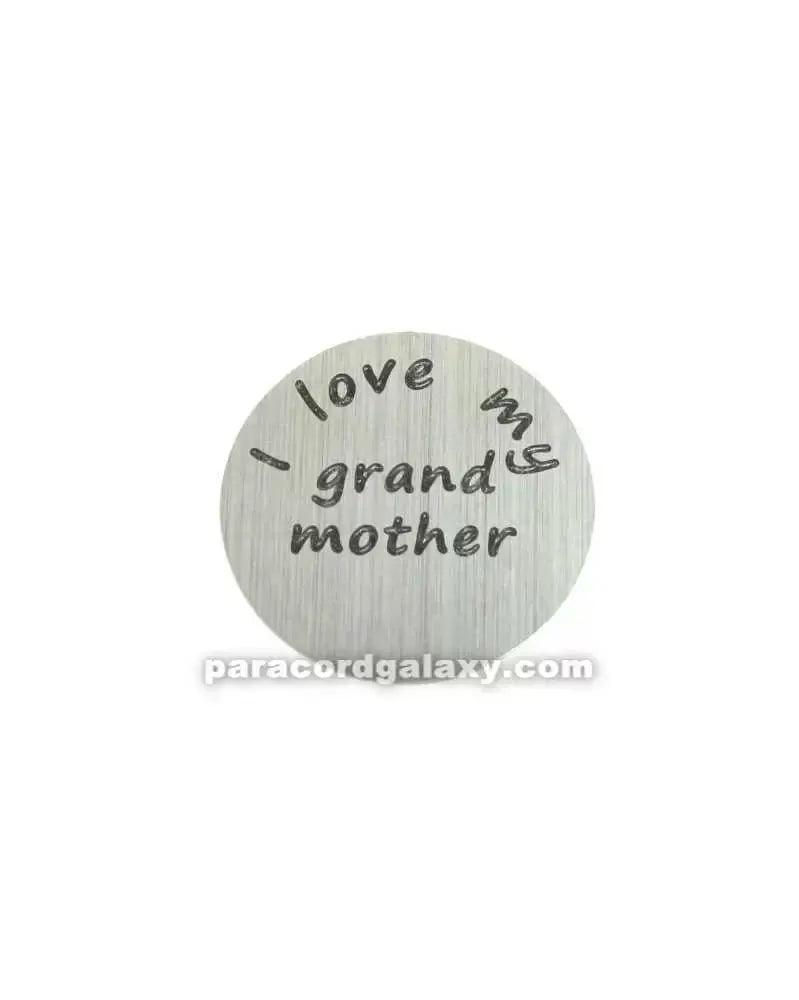 Floating Charm Disk I Love My Grandmother (1 pack) - Paracord Galaxy