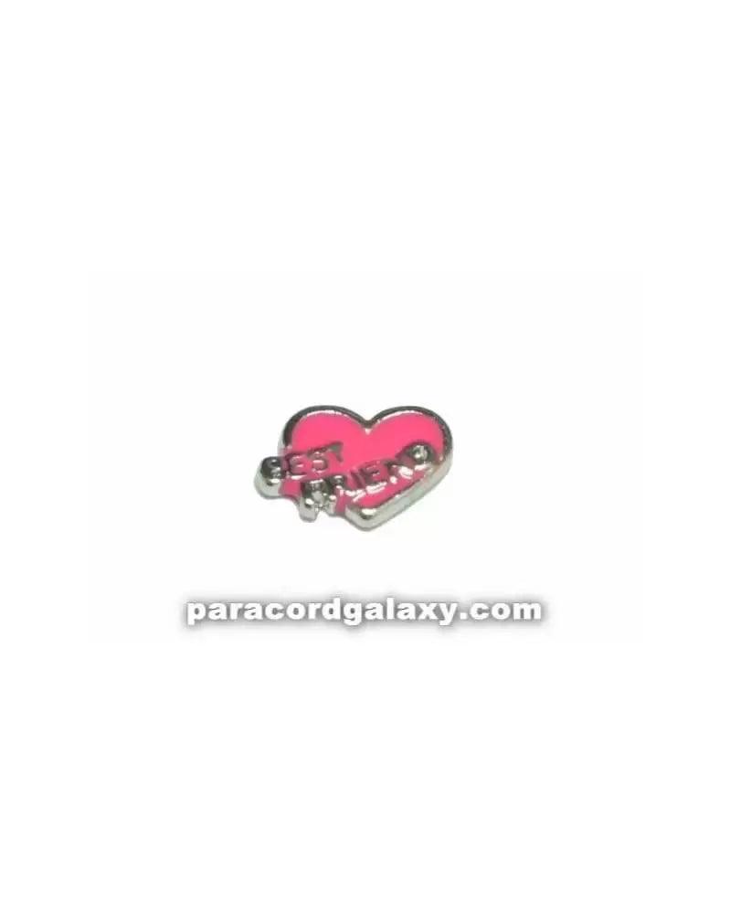 Floating Charm Heart - Best Friend (1 pack) - Paracord Galaxy
