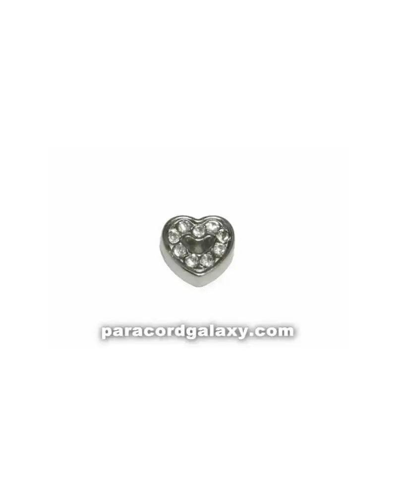 Floating Charm Jeweled Heart (1 pack) - Paracord Galaxy