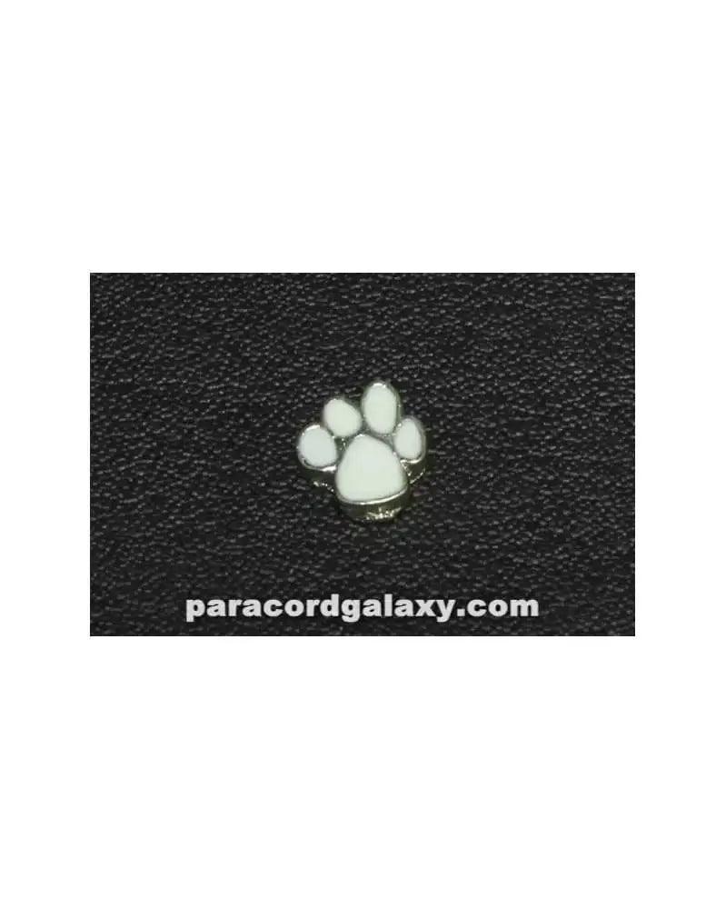 Floating Charm Paw Print White (1 pack) - Paracord Galaxy