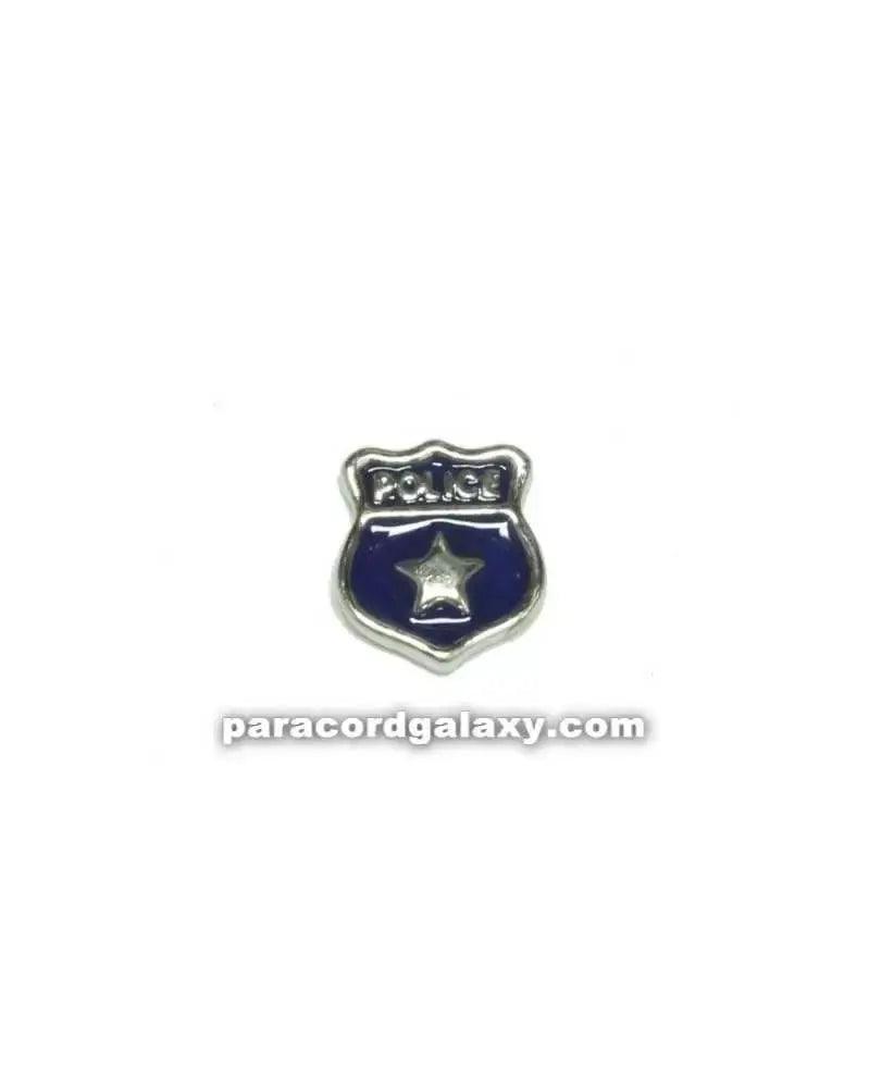 Floating Charm Police Badge (1 pack) - Paracord Galaxy