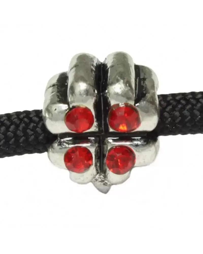 Four Leaf Clover with Red Rhinestones (5 Pack) - Paracord Galaxy