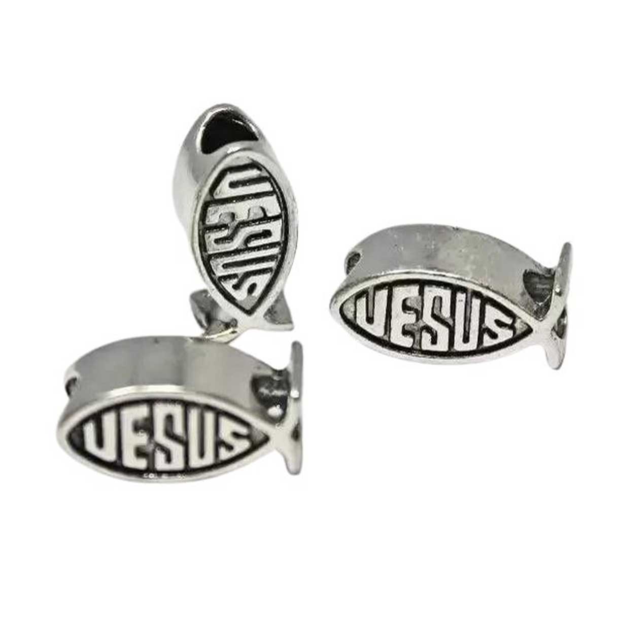 Jesus Ichthys Bead (5 Pack)