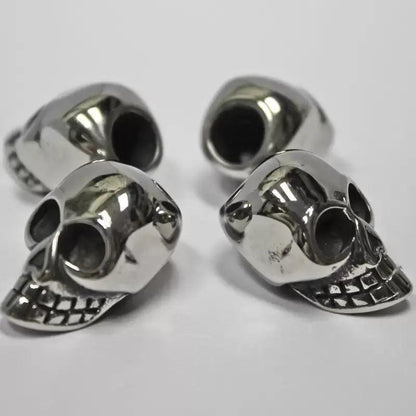 Large Silver Skull Bead (5 Pack) - Paracord Galaxy
