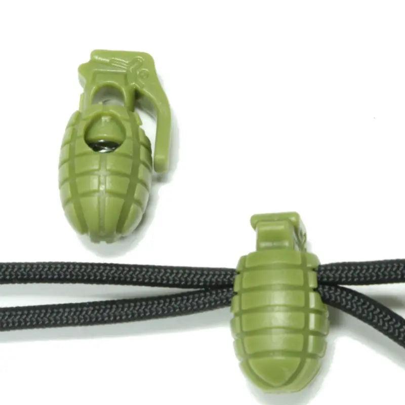 Light Camo Green Grenade Cord Lock (10 Pack) - Paracord Galaxy