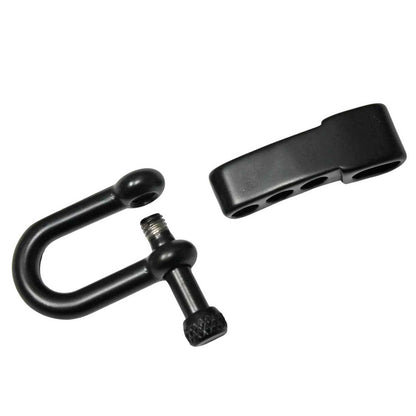 Matte Black Stainless Steel Adjustable U Shackle Knurled Knob (1 Pack)
