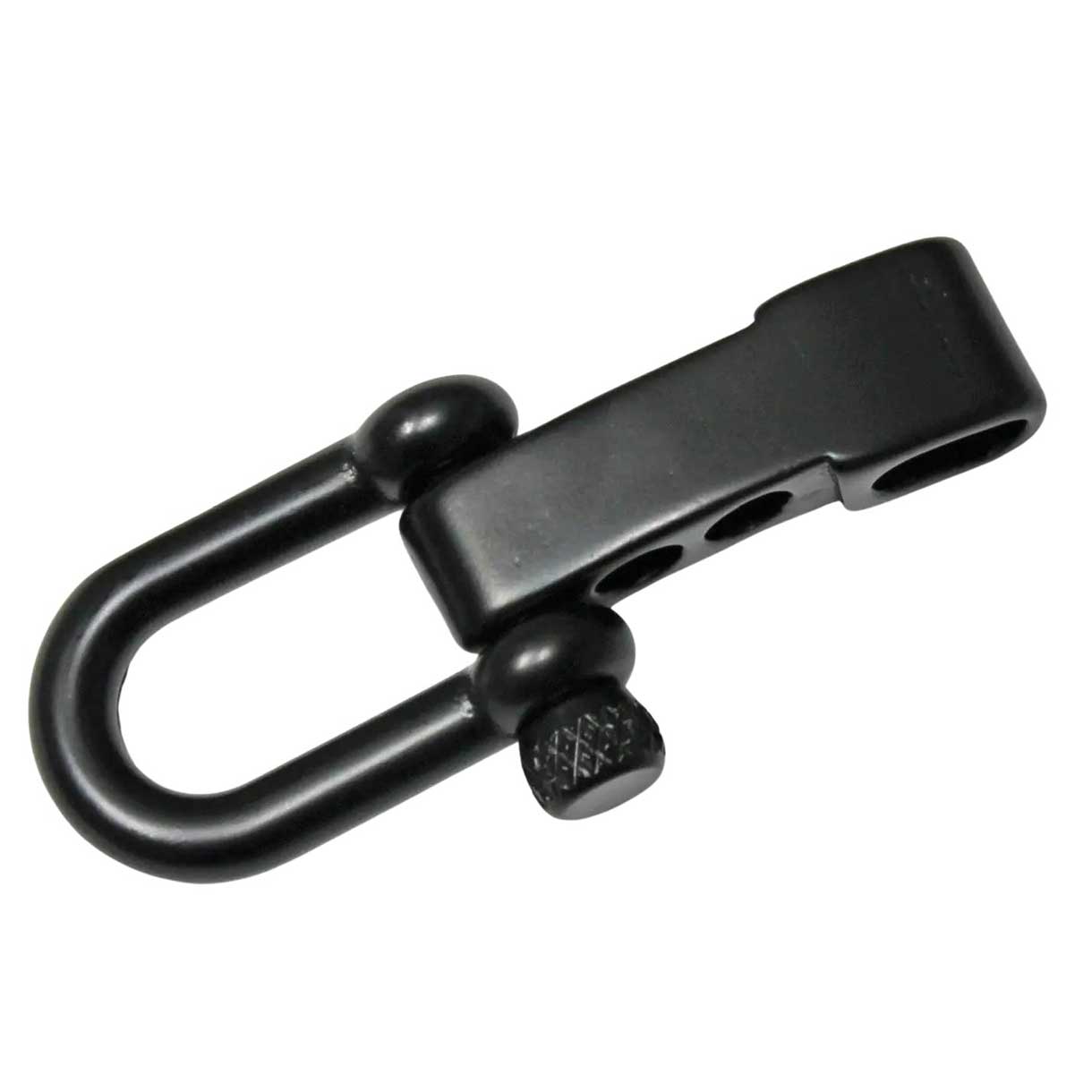 Matte Black Stainless Steel Adjustable U Shackle Knurled Knob (1 Pack)