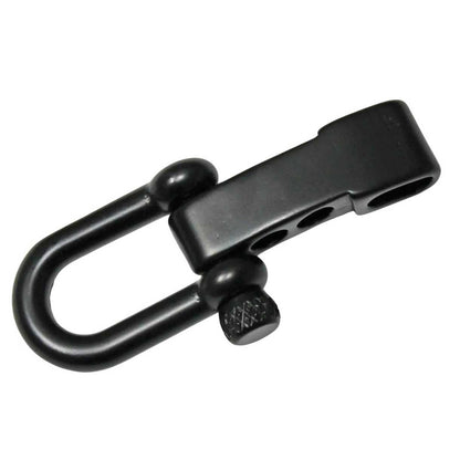 Matte Black Stainless Steel Adjustable U Shackle Knurled Knob (1 Pack)