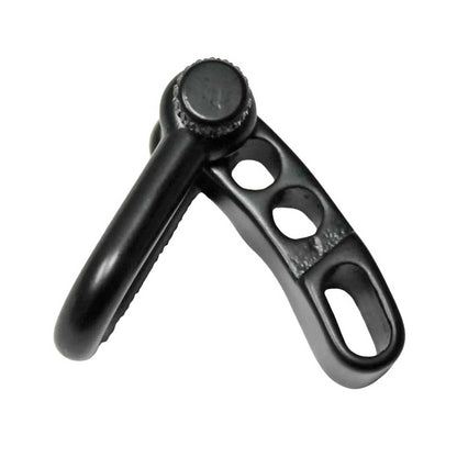 Matte Black Stainless Steel Adjustable U Shackle Knurled Knob (1 Pack)