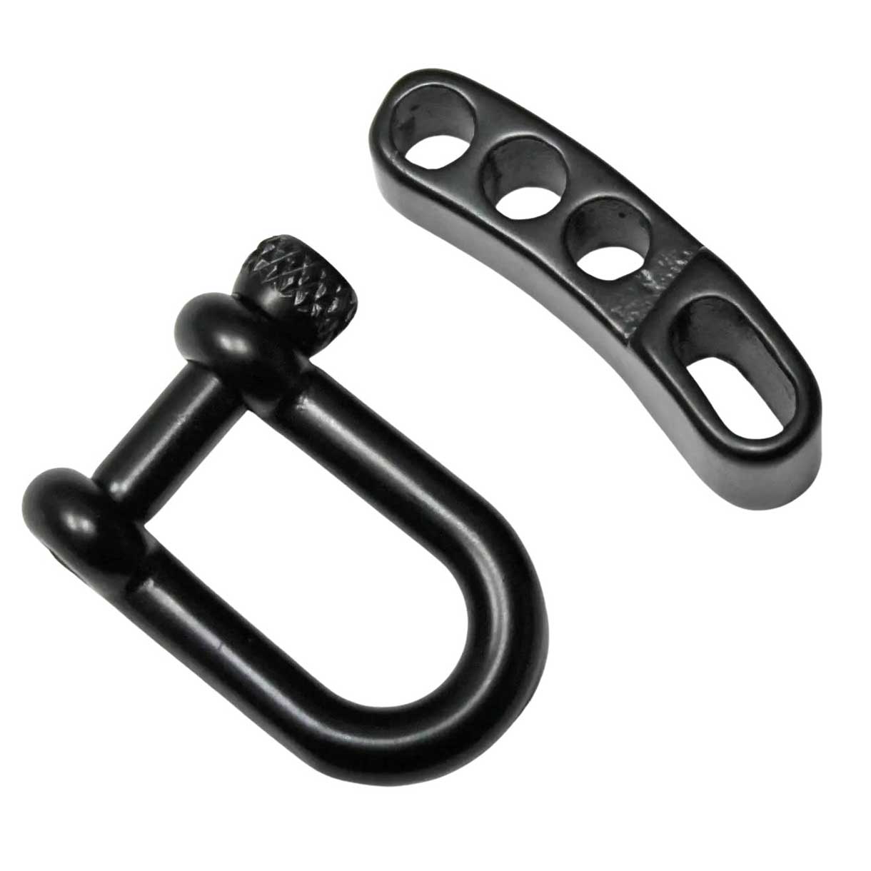 Matte Black Stainless Steel Adjustable U Shackle Knurled Knob (1 Pack)