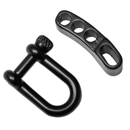 Matte Black Stainless Steel Adjustable U Shackle Knurled Knob (1 Pack)