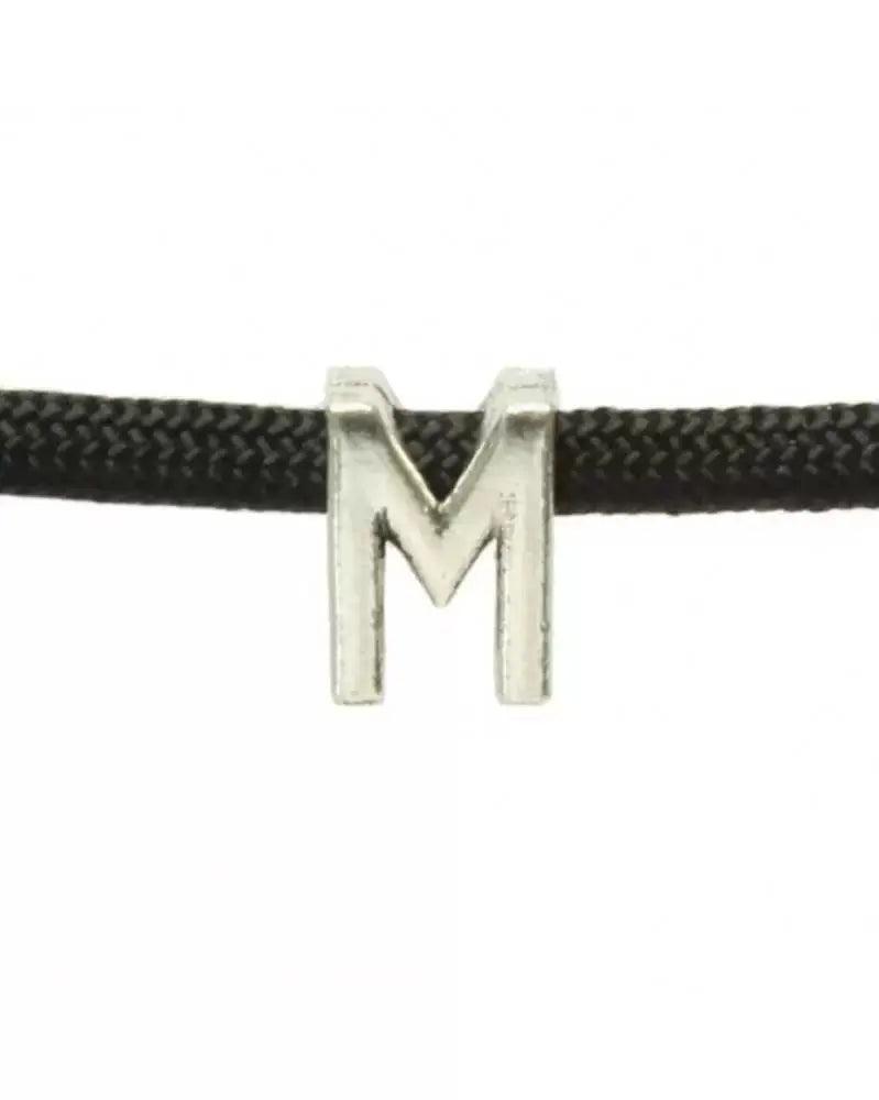 Metal Alphabet Letter Bead - M (1 pack) - Paracord Galaxy
