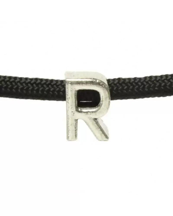 Metal Alphabet Letter Bead - R (1 pack) - Paracord Galaxy