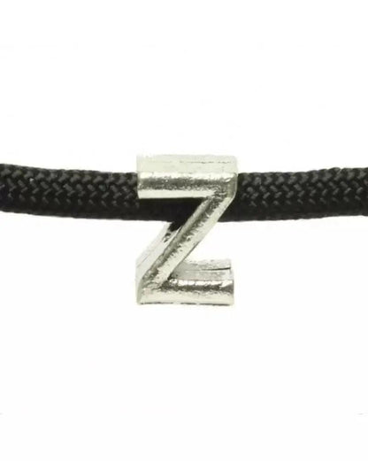 Metal Alphabet Letter Bead - Z (1 pack) - Paracord Galaxy
