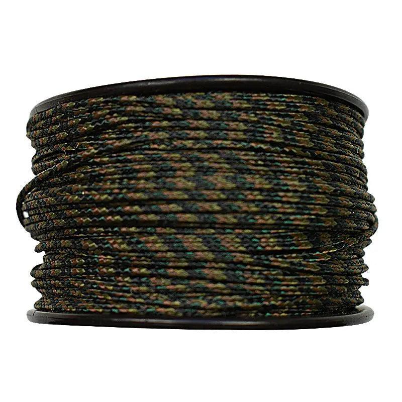 Micro Cord Camo Woodland Made in the USA Polyester/Nylon (125 FT.) - Paracord Galaxy