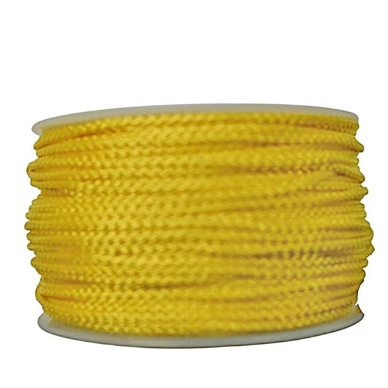 Micro Cord FS Yellow Made in the USA Nylon/Nylon (125 FT.) - Paracord Galaxy