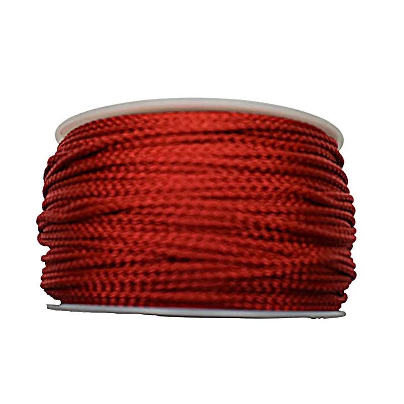 Micro Cord Imperial Red Made in the USA Nylon/Nylon (125 FT.) - Paracord Galaxy