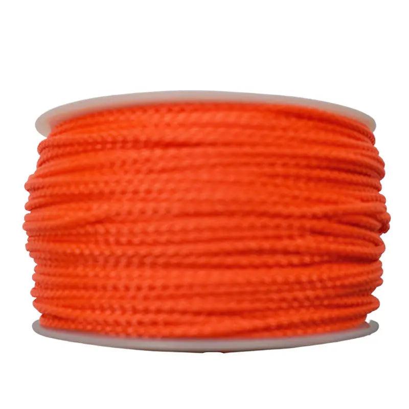 Micro Cord Neon Orange Made in the USA Nylon/Nylon (125 FT.) - Paracord Galaxy