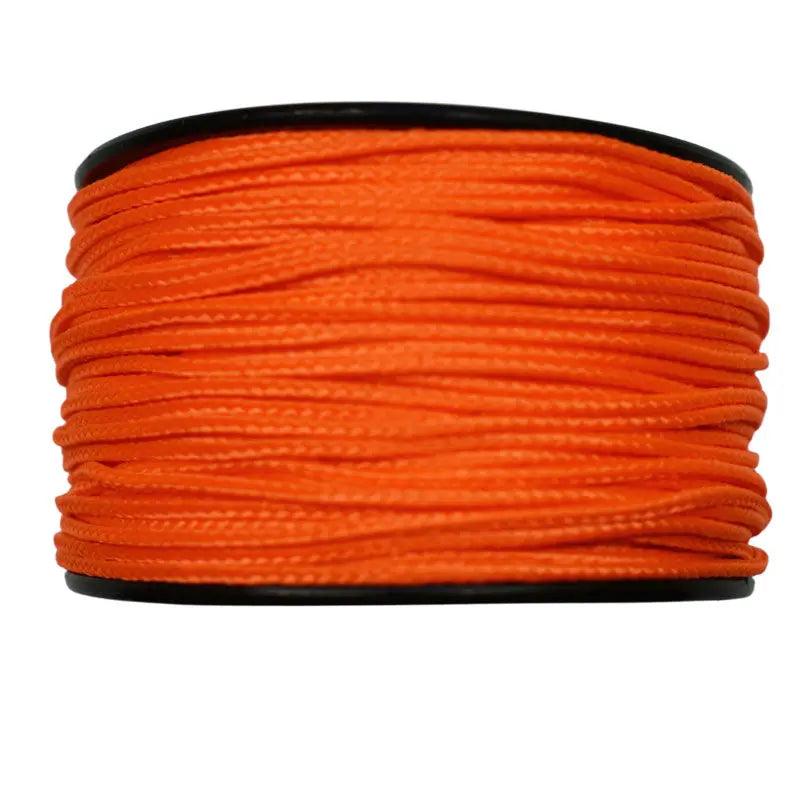 Micro Cord Neon Orange Made in the USA Polyester/Nylon (125 FT.) - Paracord Galaxy