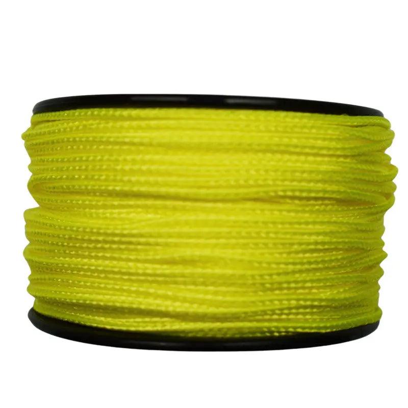 Micro Cord Neon Yellow Made in the USA Polyester/Nylon (125 FT.) - Paracord Galaxy