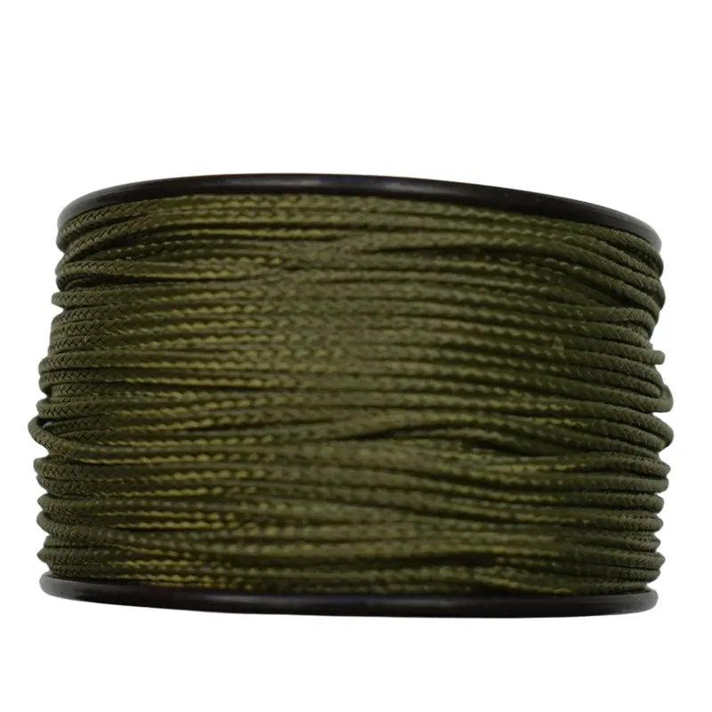 Micro Cord Olive Drab (OD) Made in the USA Polyester/Nylon (125 FT.) - Paracord Galaxy