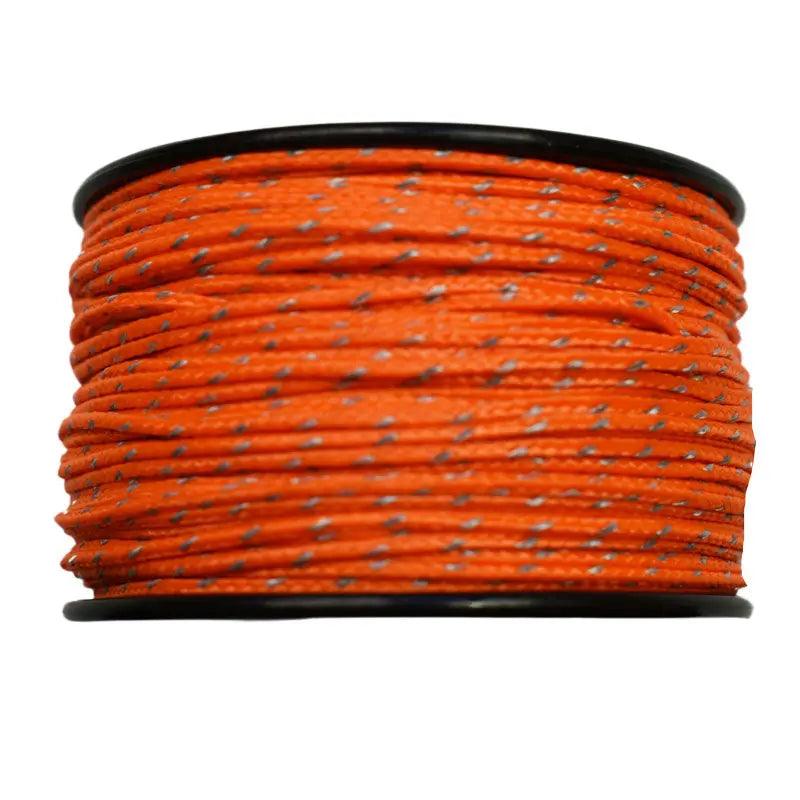 Micro Cord Reflective Orange Made in the USA Polyester/Nylon (125 FT.) - Paracord Galaxy