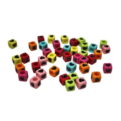 Multi-Color Acrylic Cube Bead (25 Pack) - Paracord Galaxy