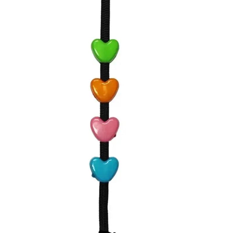 Multi-Color Acrylic Heart Bead (25 Pack) - Paracord Galaxy