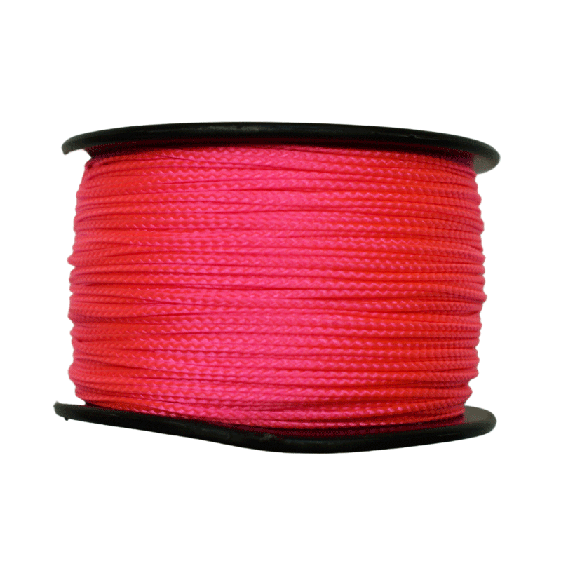 ***Nano Cord Hot Pink Made in USA Polyester/Nylon (300 FT.) - Paracord Galaxy