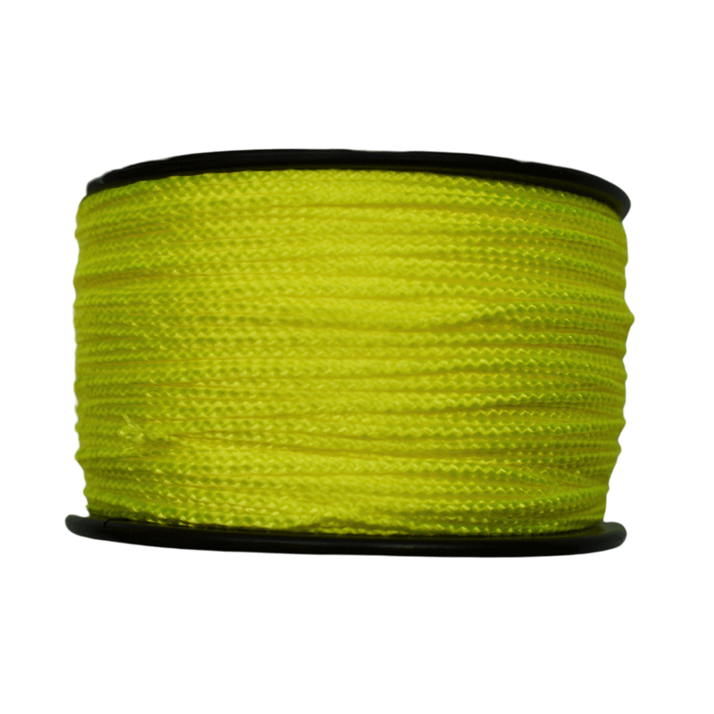 Nano Cord Neon Yellow Made in the USA Polyester/Nylon (300 FT.) - Paracord Galaxy