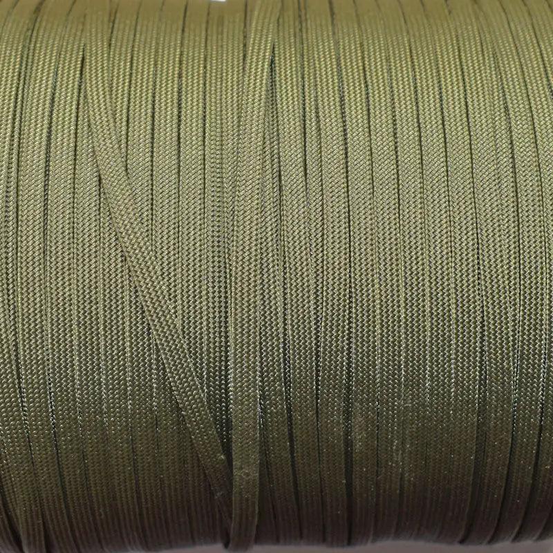 Sinker Line 1/4 Inch Olive Coreless Flat Nylon Cord Made in the USA  163- nylon/nylon paracord