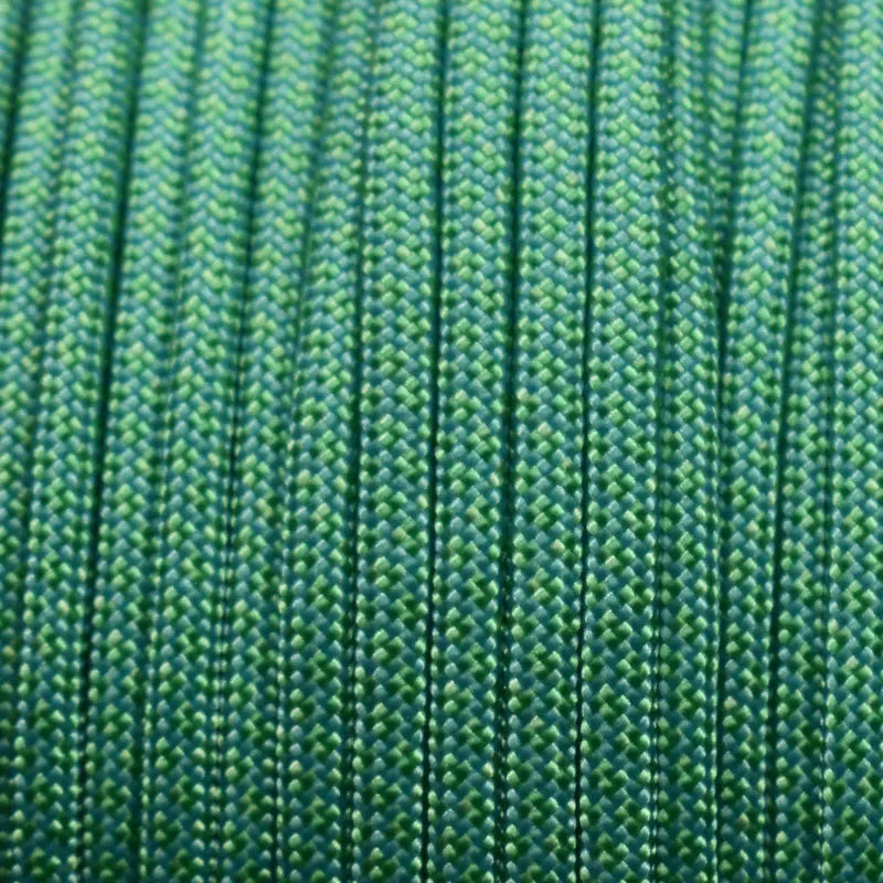 550 Paracord Turquoise w/Mint Diamonds Made in the USA Nylon/Nylon (1000 FT.)  163- nylon/nylon paracord