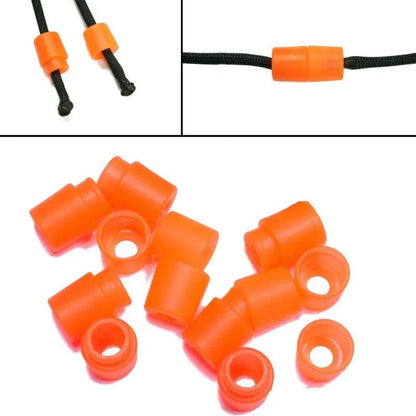 Orange Pop Barrel Connectors (10 Pack) - Paracord Galaxy
