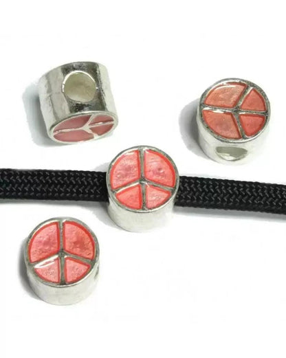 Pink Peace Charm (5 pack) - Paracord Galaxy