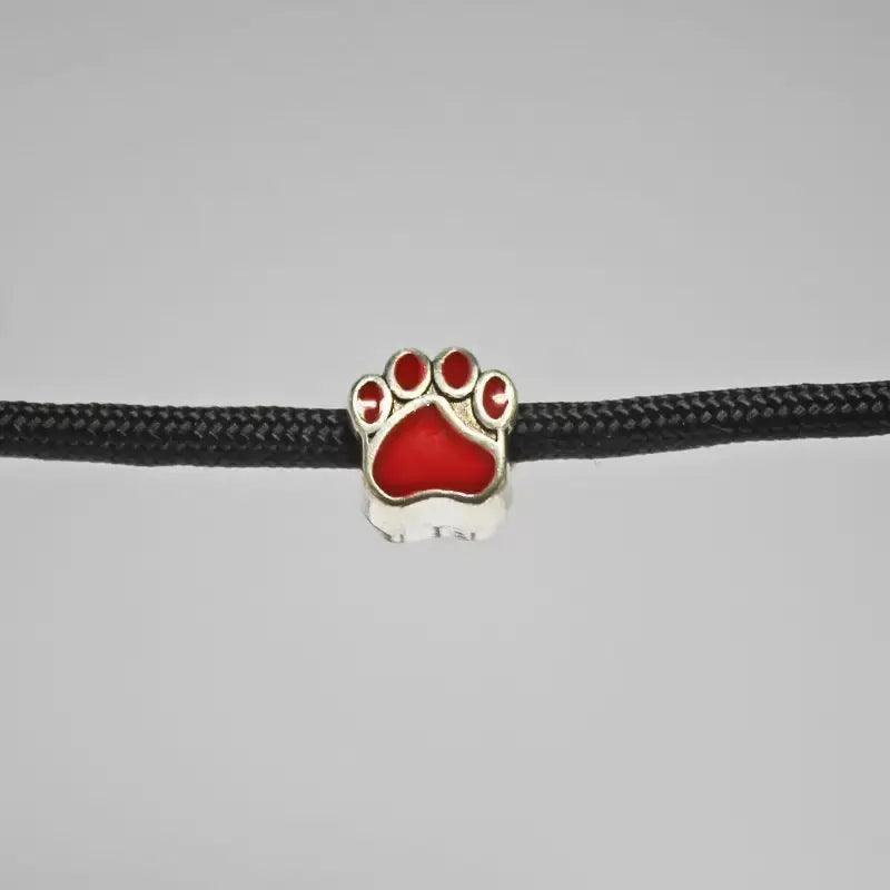 Red Paw Bead (1 Pack) - Paracord Galaxy